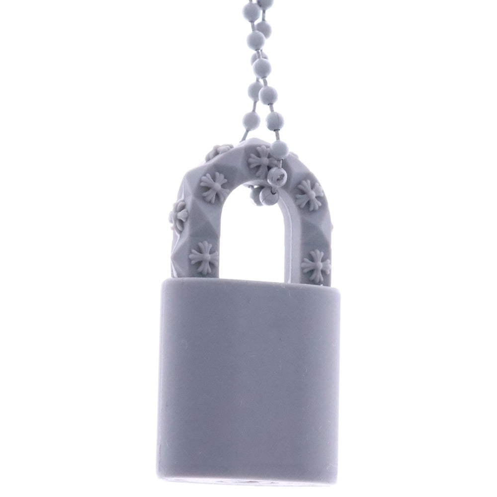 CHROME HEARTS(クロムハーツ) PADLOCK FLERKNEE SLCN パドロックフレアニー ラバーネックレス シリコン グレー BCA295