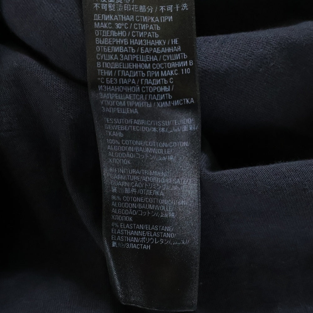 BALENCIAGA(バレンシアガ) STRIKE 1917 OVERSIZED T-SHIRT ロゴプリントオーバーサイズ半袖Tシャツ クルーネックカットソー ブラック 694576 TMVJ6