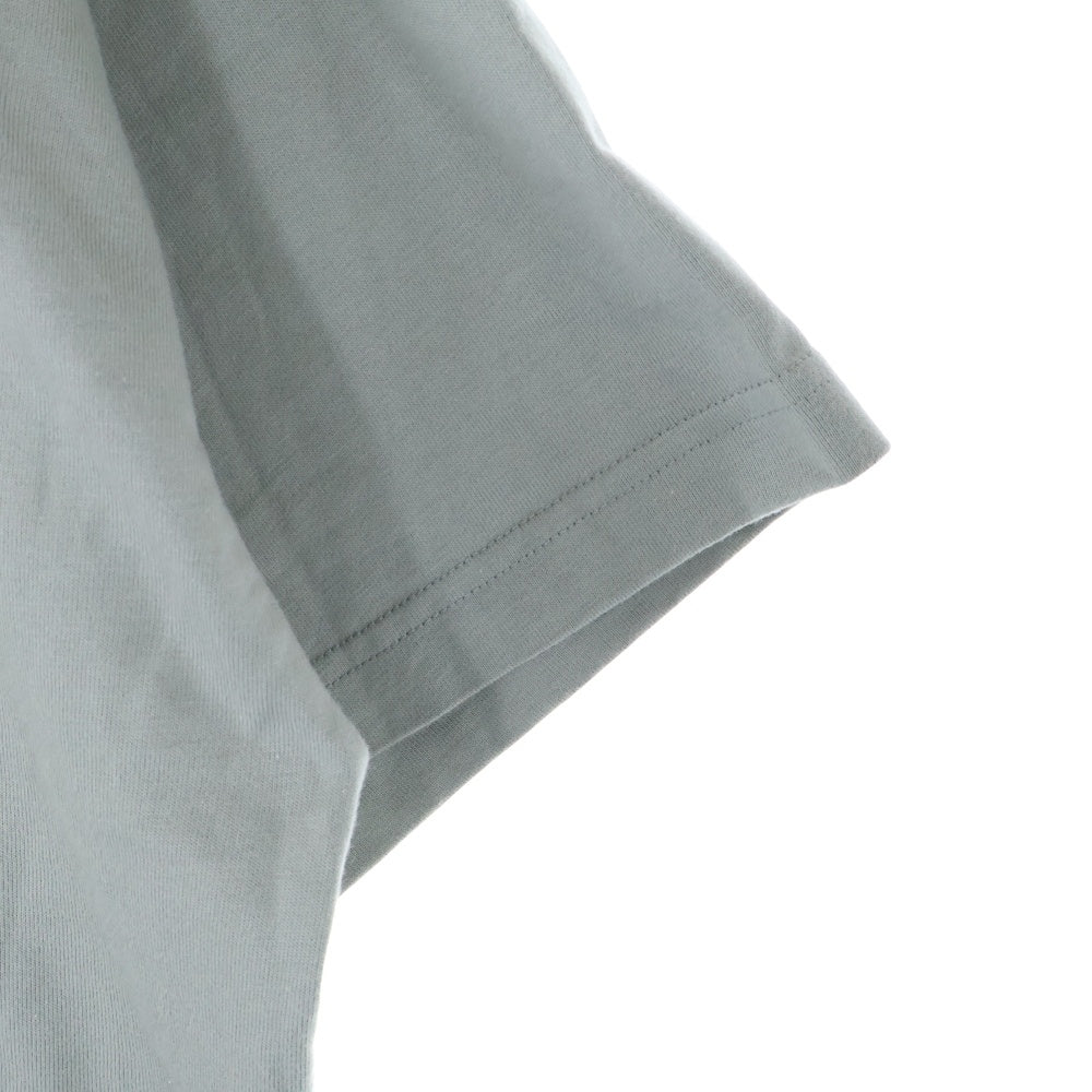 BALENCIAGA(バレンシアガ) LOGO EMBROIDERED OVERSIZED ロゴエンブロイダリーデザイン クルーネック カットソー 半袖Tシャツ グレー 712398 TLVF3