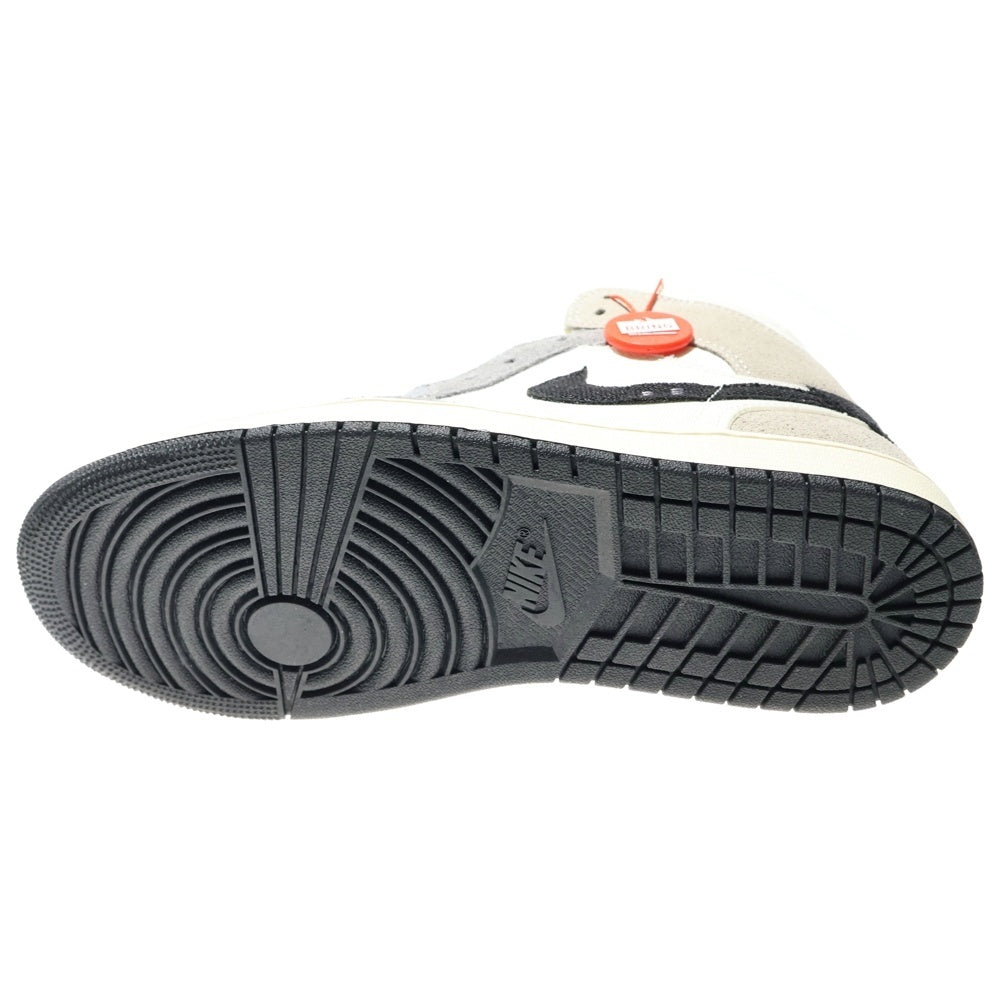 NIKE(ナイキ) AIR JORDAN 1 MID SE CRAFT CEMENT GREY エアジョーダン ミッド クラフト セメントグレー ミッドスニーカー グレー US9.5/27.5cm DZ4136‐002