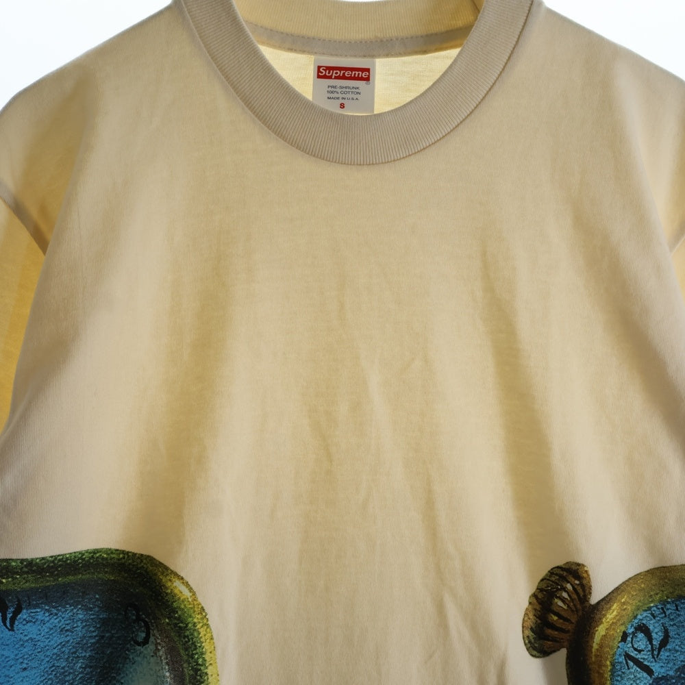 SUPREME(シュプリーム) 19SS The Persistence of Memory Tee ザパーシステンスオブメモリー グラフィックプリント クルーネック半袖Tシャツ カットソー ベージュ