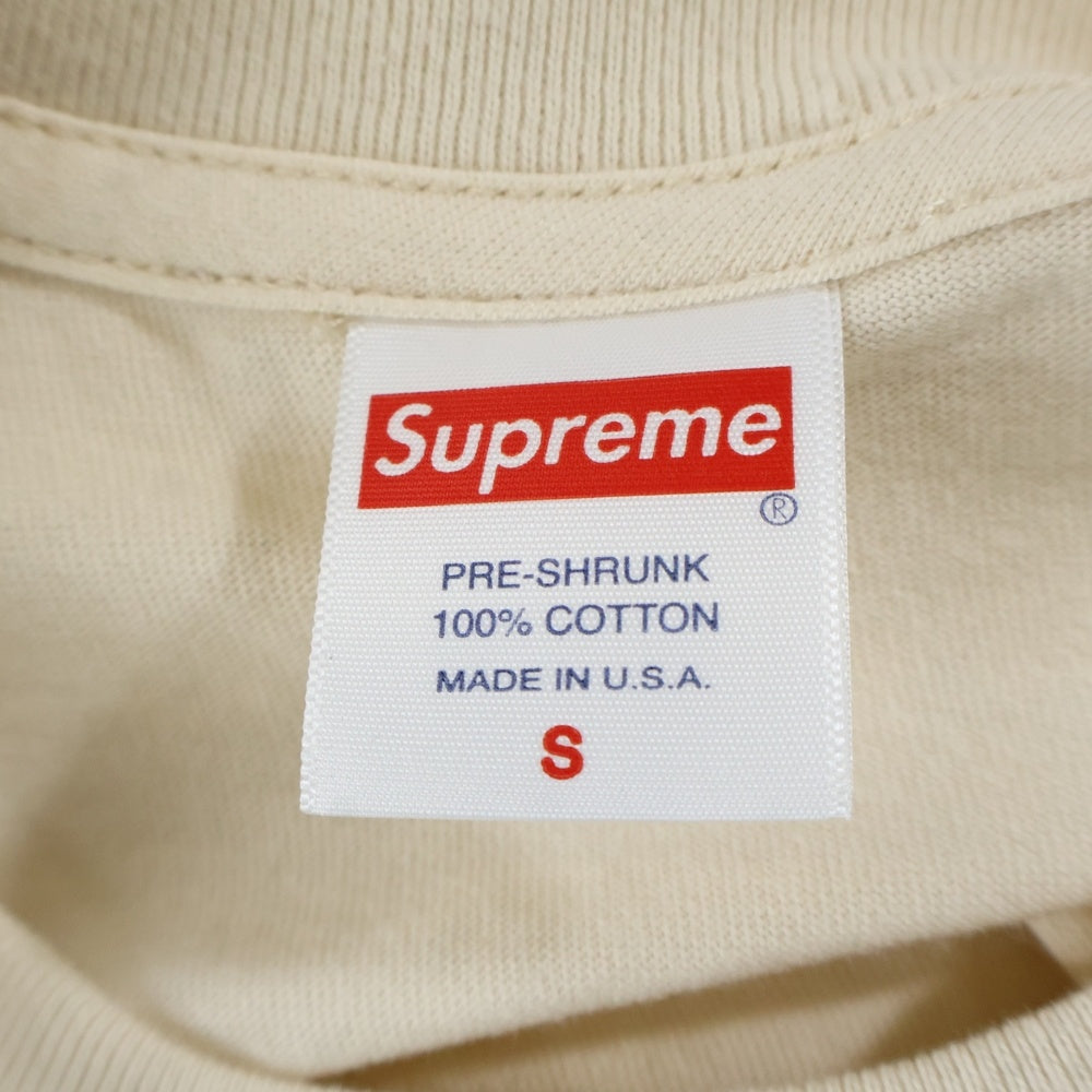 SUPREME(シュプリーム) 19SS The Persistence of Memory Tee ザパーシステンスオブメモリー グラフィックプリント クルーネック半袖Tシャツ カットソー ベージュ