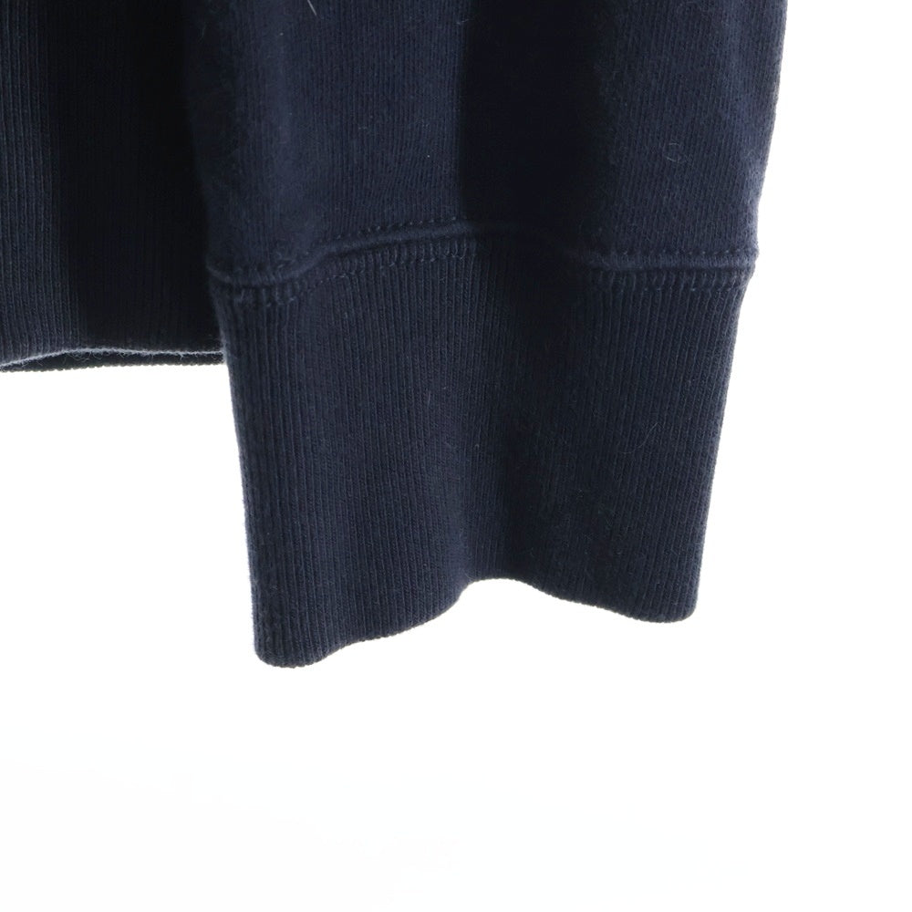 BURBERRY BLACK LABEL(バーバリー ブラックレーベル) ファーカラー ジップアップ スウェット ジャケット ネイビー D1P18‐617‐29