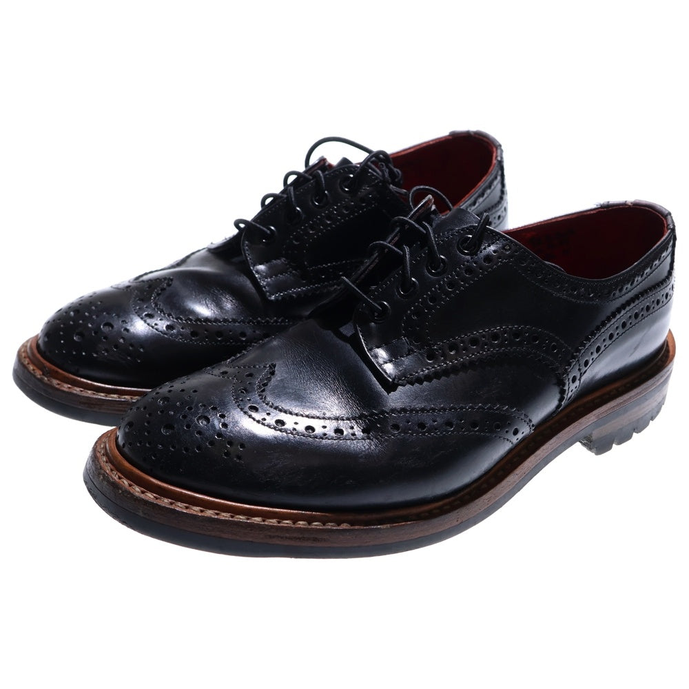 Tricker's(トリッカーズ) BOURTON バートン ウィングチップ レザー シューズ ブラック