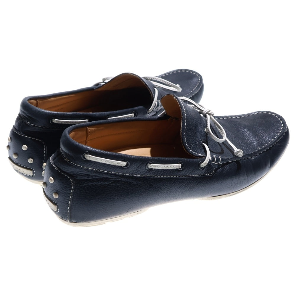 REGAL(リーガル) レザー ドライビングシューズ ネイビー
