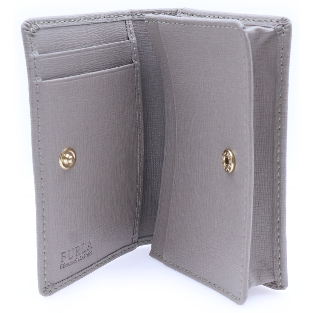 FURLA(フルラ) レザー カード ケース グレー