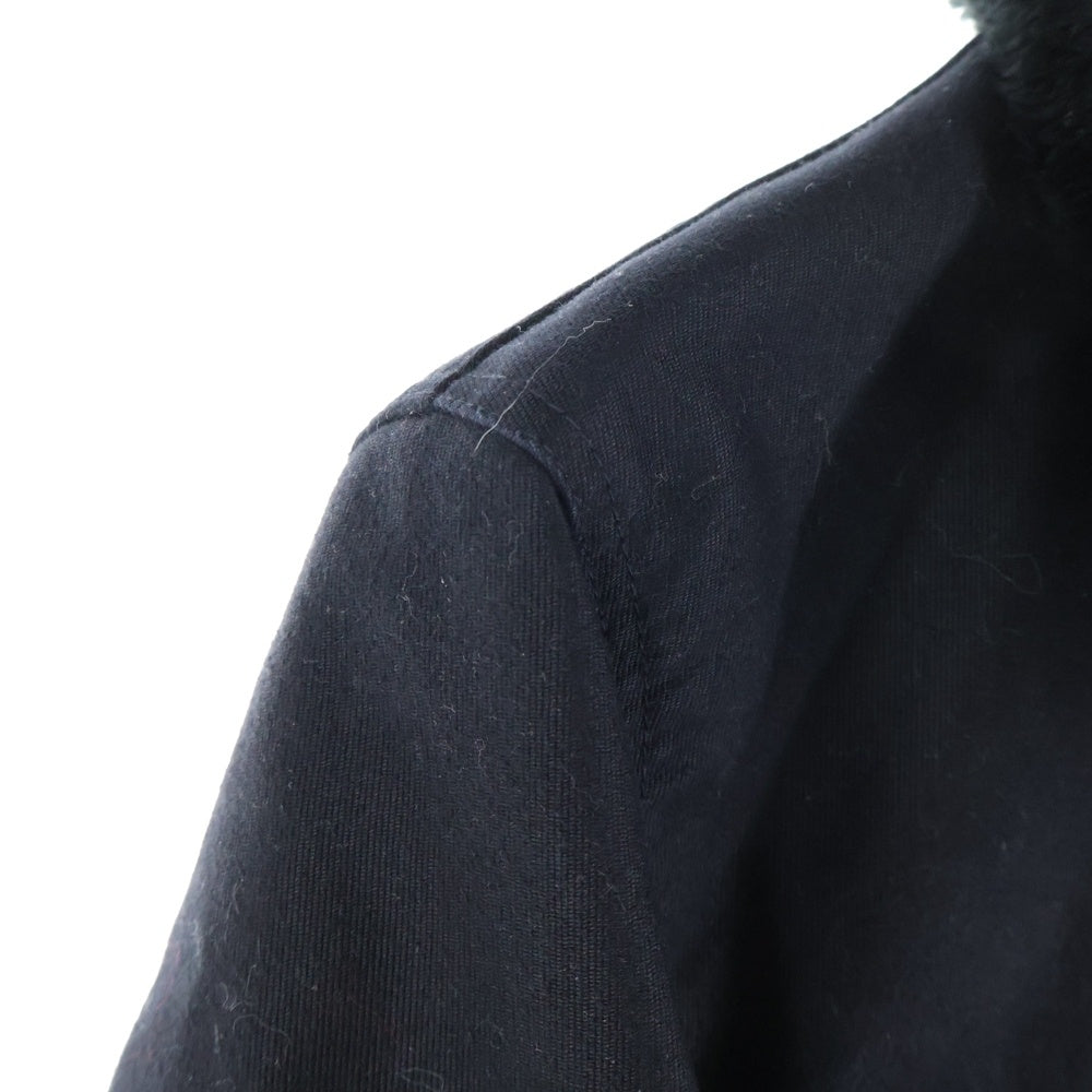 WACKO MARIA(ワコマリア) 両面エンブロイダリロゴーデザイン 6B ダブルポケット ファー切り替え N1 デッキジャケット ブラック