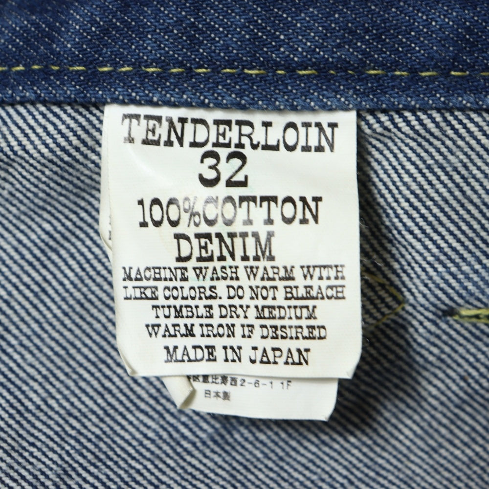 TENDERLOIN(テンダーロイン) T-PARMER ティーパーマー ボタンフライ ワイド デニム パンツ インディゴ