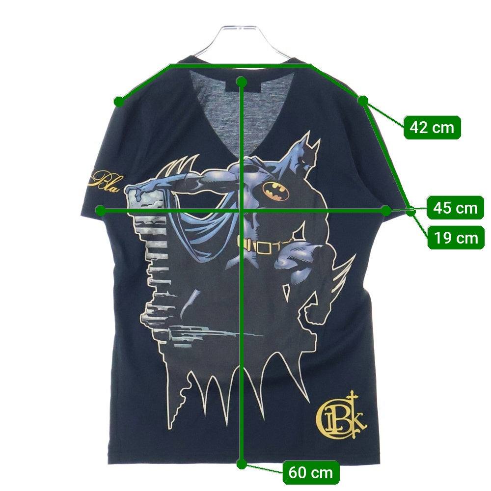 Coal Black(コールブラック) BATMAN PRINT TEE バッドマン プリント Vネック 半袖Tシャツ カットソー ブラック