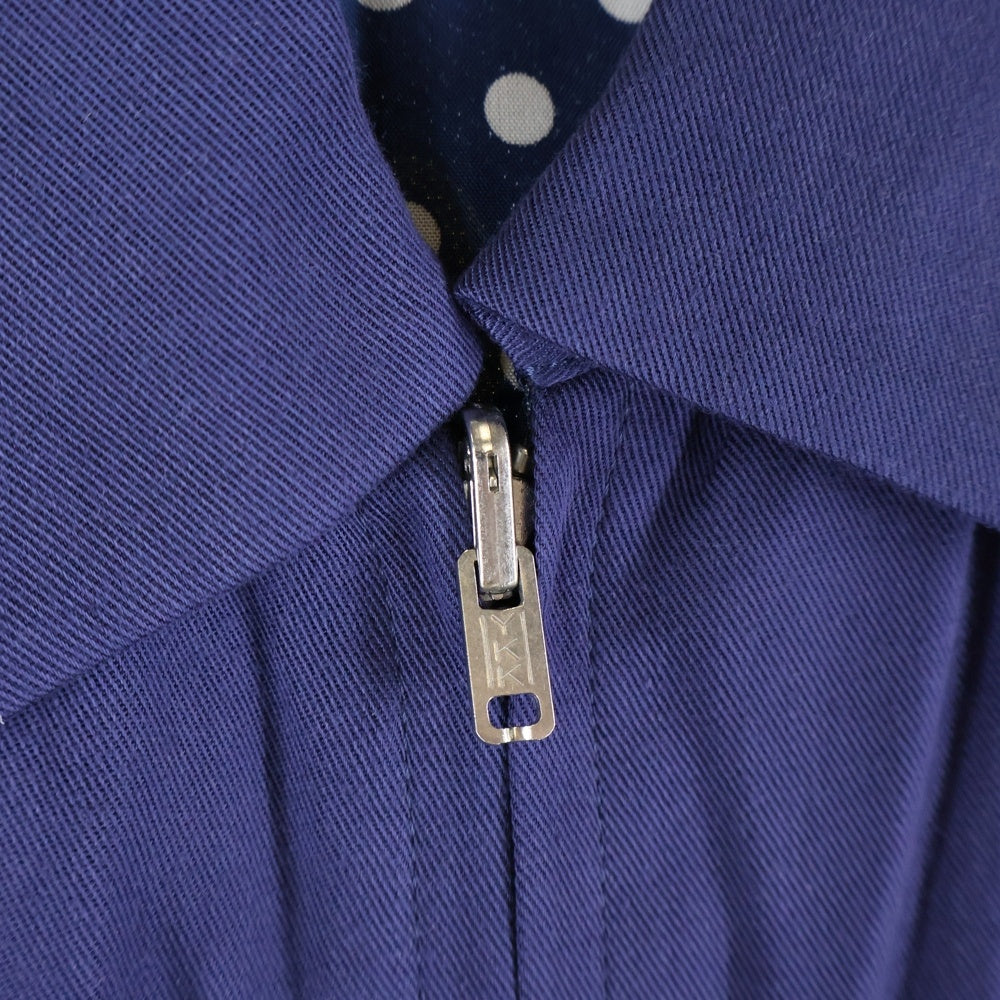 WACKO MARIA(ワコマリア) 10SS 両面エンブロイダリーデザイン ダブルポケット ジップアップジャケット ブルー 10SS-OUT-05