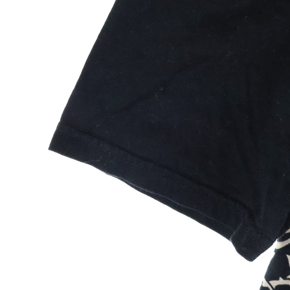 Coal Black(コールブラック) サークルロゴ プリント クルーネック 半袖Tシャツ カットソー ブラック/ベージュ