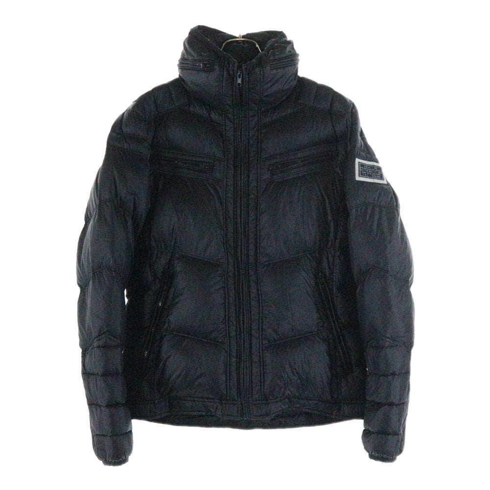 DIESEL(ディーゼル) アームワッペン ジップアップ ダウンジャケット ネイビー