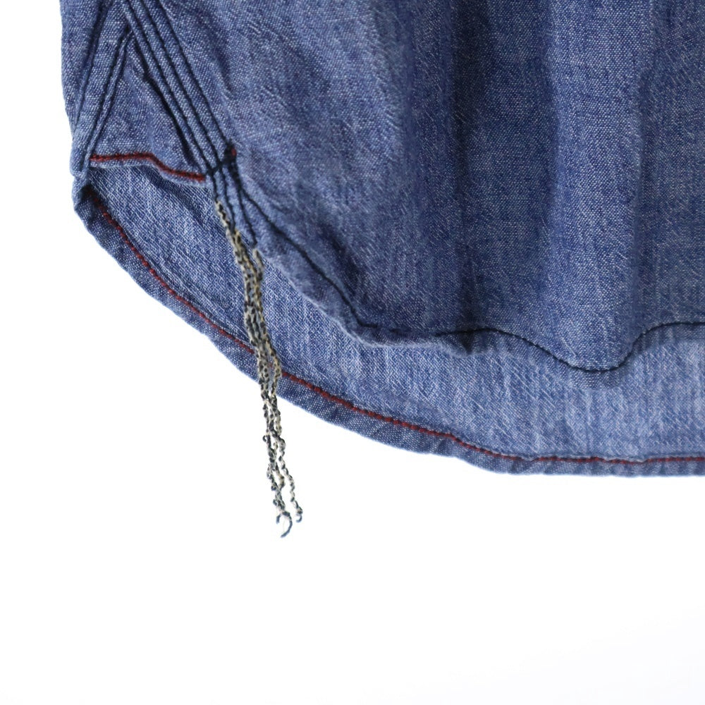 REPLAY(リプレイ) レギュラーカラー シャンブレー 長袖シャツ ブルー M4859.000.51142