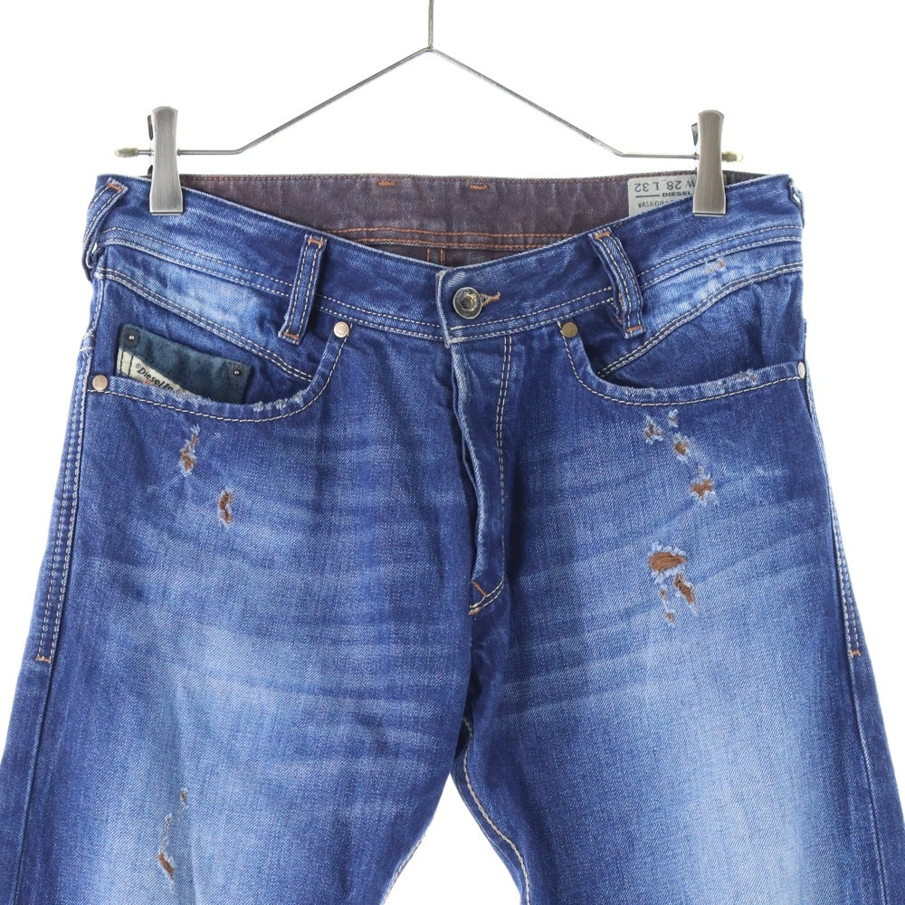 DIESEL(ディーゼル) IAKOP ダメージ加工 ボタンフライ デニム スキニーパンツ インディゴ 00161