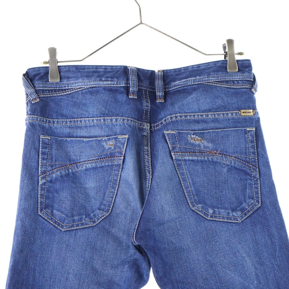 DIESEL(ディーゼル) IAKOP ダメージ加工 ボタンフライ デニム スキニーパンツ インディゴ 00161