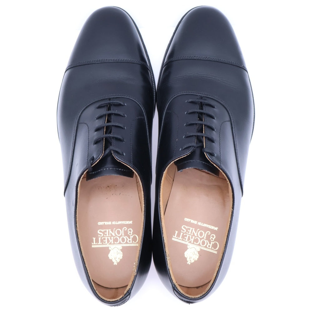Crockett&Jones(クロケットアンドジョーンズ) CONNAUGHT コノート キャップトゥ レザー レースアップ ドレスシューズ ブラック 7742-12
