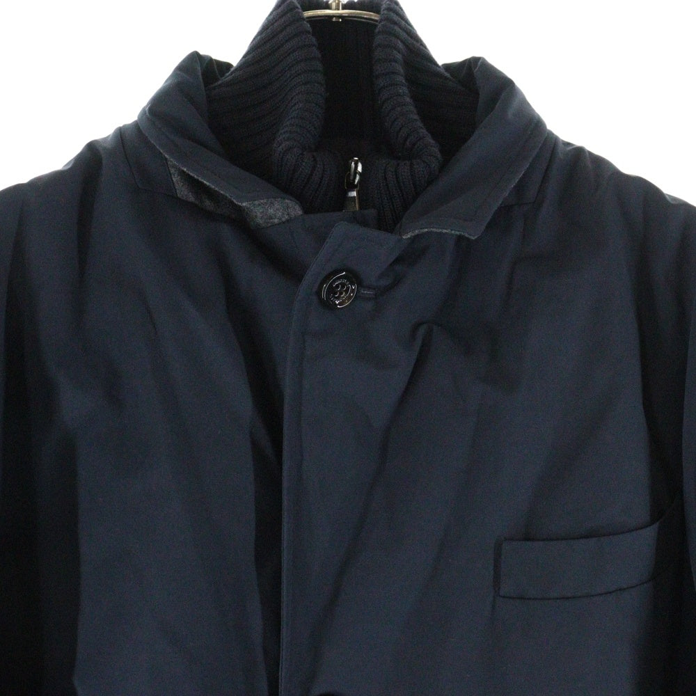 MONCLER(モンクレール) GRIMBERT GIUBBOTTO グランベール リブネック ダウン ドッキング チェスターコート ネイビー 220913190300