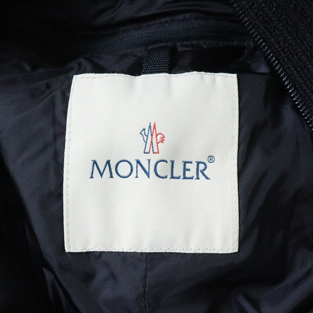 MONCLER(モンクレール) GRIMBERT GIUBBOTTO グランベール リブネック ダウン ドッキング チェスターコート ネイビー 220913190300
