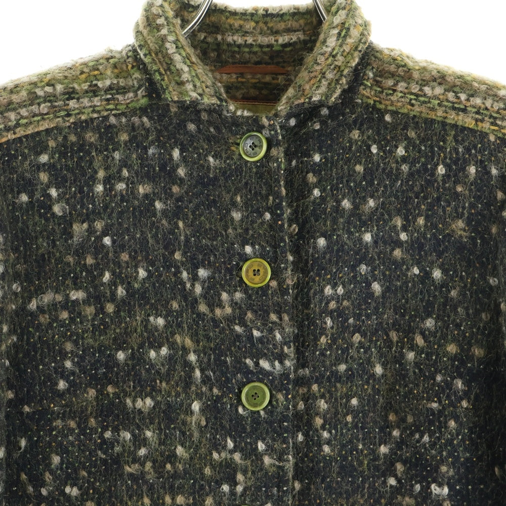 ETRO(エトロ) ウール ツイード ジャケット グリーン レディース 14