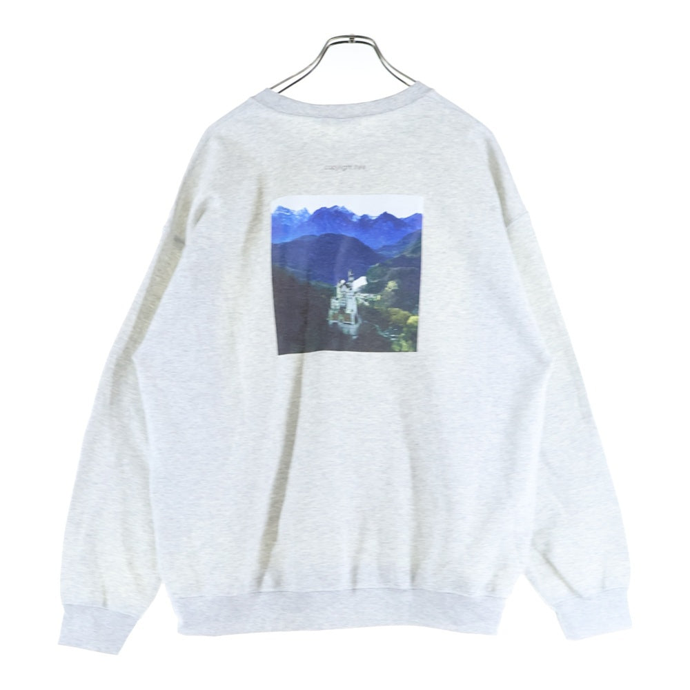 CABARET POVAL(キャバレーポバール) Schloss Crewneck クルーネックスウェットトレーナー グレー
