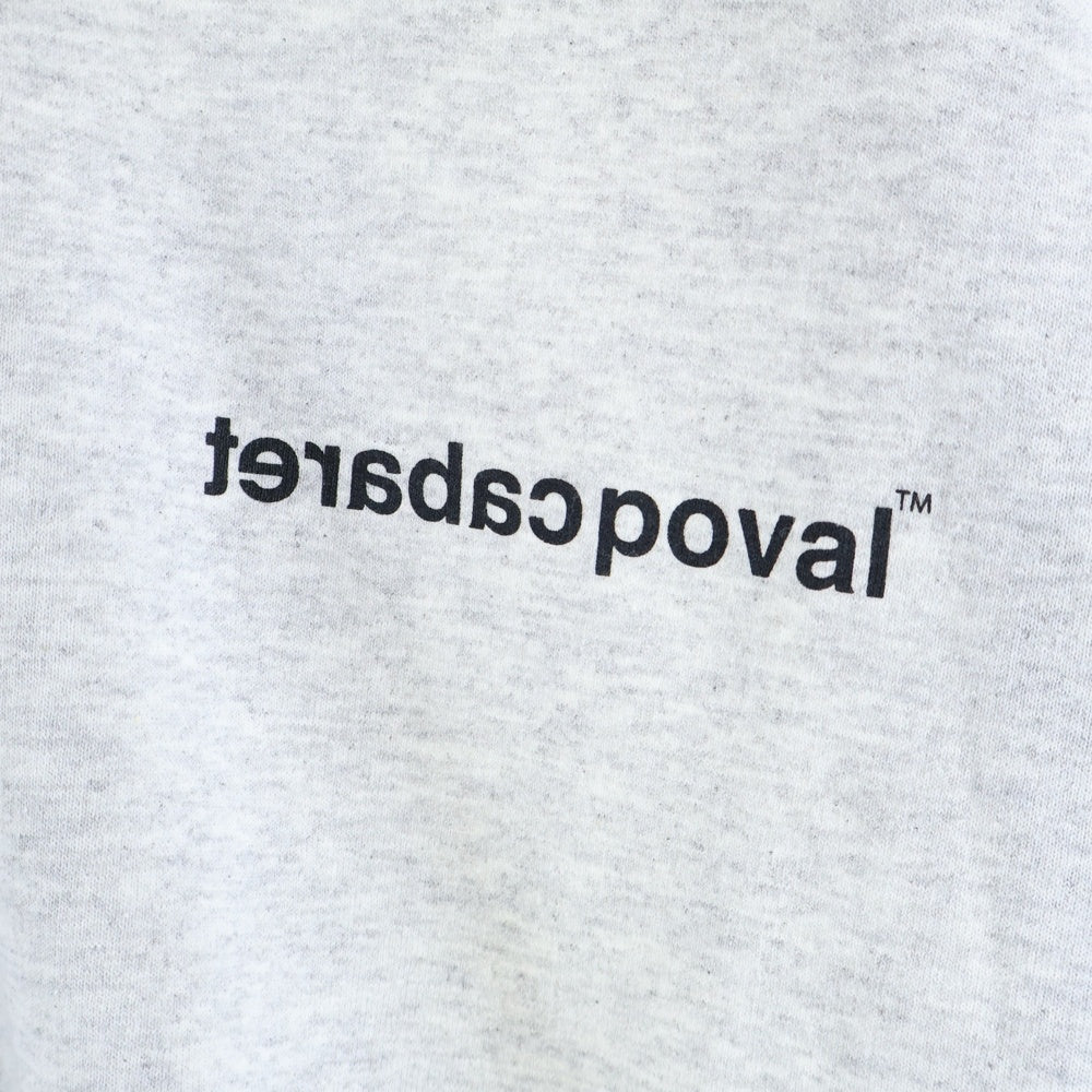 CABARET POVAL(キャバレーポバール) Schloss Crewneck クルーネックスウェットトレーナー グレー