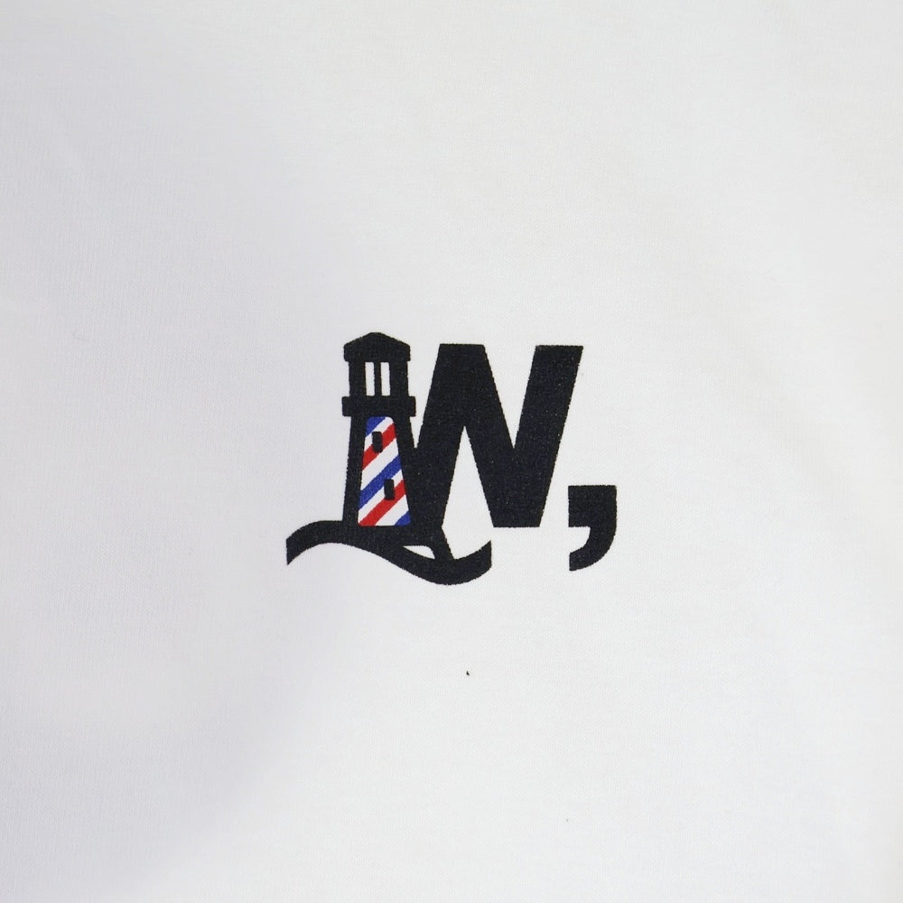 BBS BARBER SAKOTA(バーバーサコタ) ×ALWAYTH ×WAKE SAPPORO bicycle Long Sleeve Tshirt オールウェイズ ウェイク札幌 バイシクルプリント ロングスリーブTシャツ ホワイト