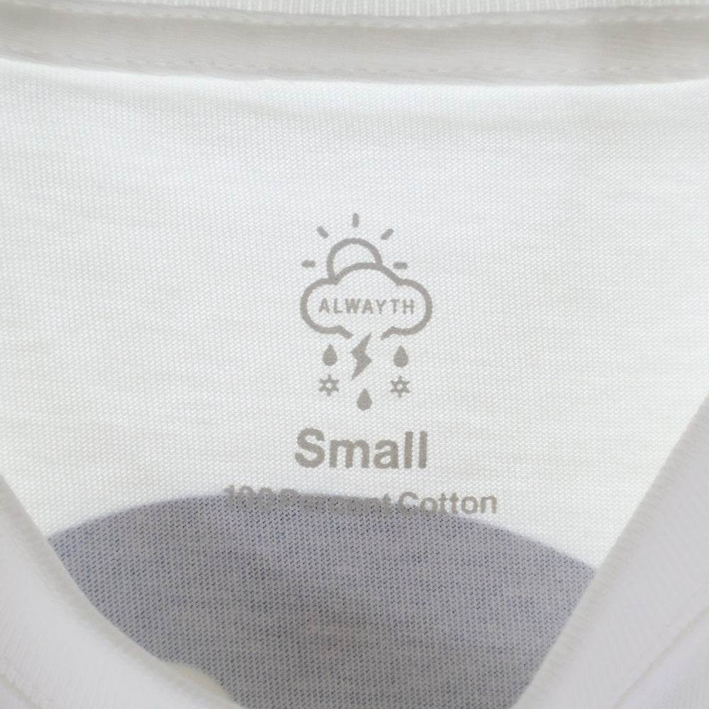 BBS BARBER SAKOTA(バーバーサコタ) ×ALWAYTH ×WAKE SAPPORO bicycle Long Sleeve Tshirt オールウェイズ ウェイク札幌 バイシクルプリント ロングスリーブTシャツ ホワイト