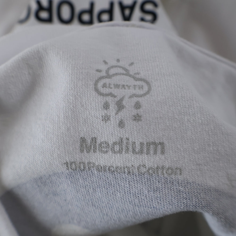 BBS BARBER SAKOTA(バーバーサコタ) ×ALWAYTH ×WAKE SAPPORO bicycle Long Sleeve Tshirt オールウェイズ ウェイク札幌 バイシクルプリント ロングスリーブTシャツ ホワイト