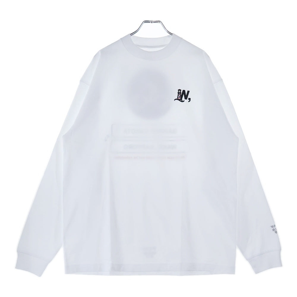 BBS BARBER SAKOTA(バーバーサコタ) ×ALWAYTH ×WAKE SAPPORO bicycle Long Sleeve Tshirt オールウェイズ ウェイク札幌 バイシクルプリント ロングスリーブTシャツ ホワイト