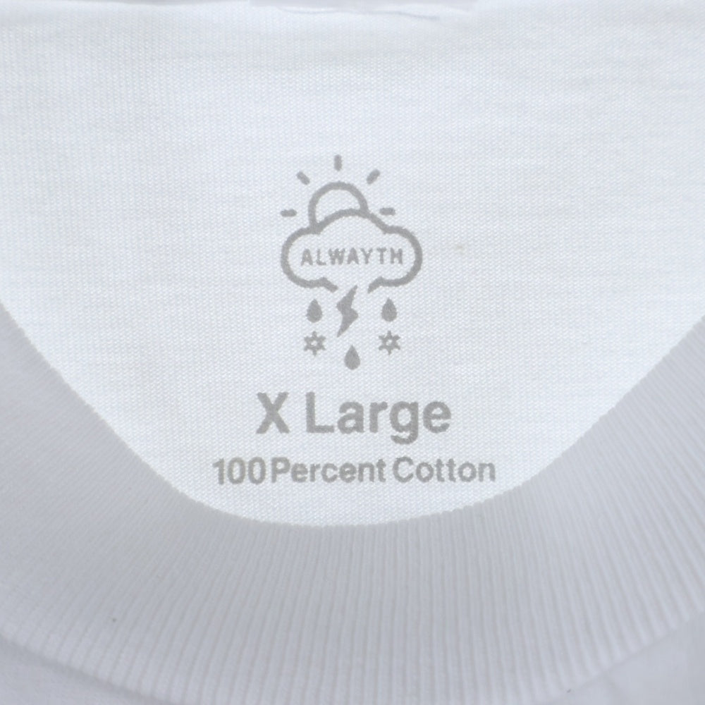 BBS BARBER SAKOTA(バーバーサコタ) ×ALWAYTH ×WAKE SAPPORO bicycle Long Sleeve Tshirt オールウェイズ ウェイク札幌 バイシクルプリント ロングスリーブTシャツ ホワイト