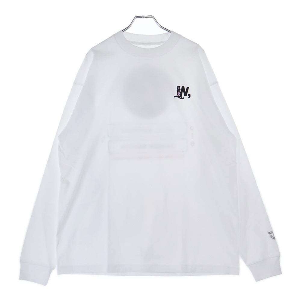 BBS BARBER SAKOTA(バーバーサコタ) ×ALWAYTH ×WAKE SAPPORO bicycle Long Sleeve Tshirt オールウェイズ ウェイク札幌 バイシクルプリント ロングスリーブTシャツ ホワイト