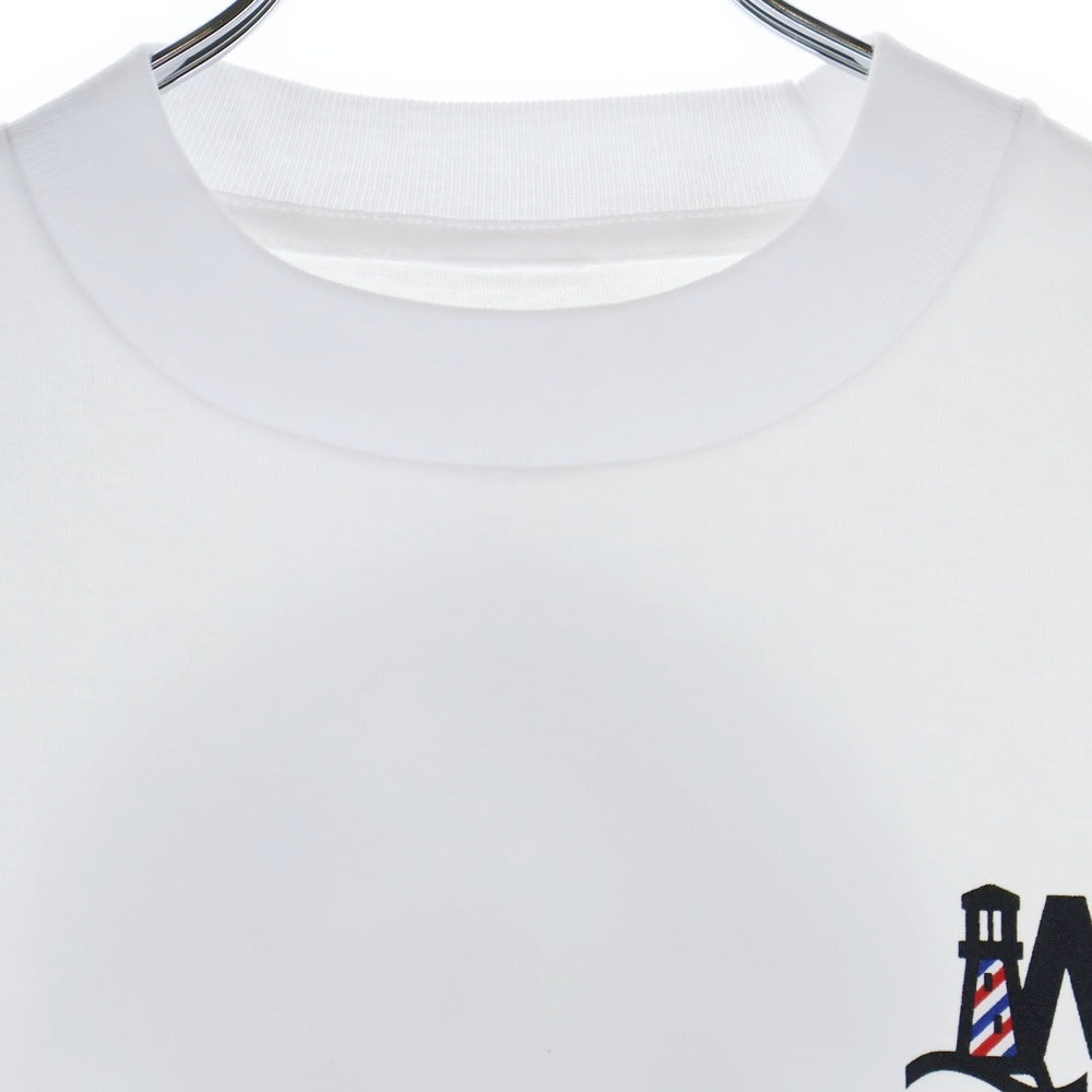 BBS BARBER SAKOTA(バーバーサコタ) ×ALWAYTH ×WAKE SAPPORO bicycle Long Sleeve Tshirt オールウェイズ ウェイク札幌 バイシクルプリント ロングスリーブTシャツ ホワイト