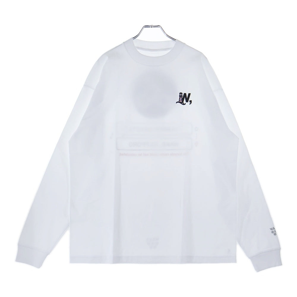BBS BARBER SAKOTA(バーバーサコタ) ×ALWAYTH ×WAKE SAPPORO bicycle Long Sleeve Tshirt オールウェイズ ウェイク札幌 バイシクルプリント ロングスリーブTシャツ ホワイト