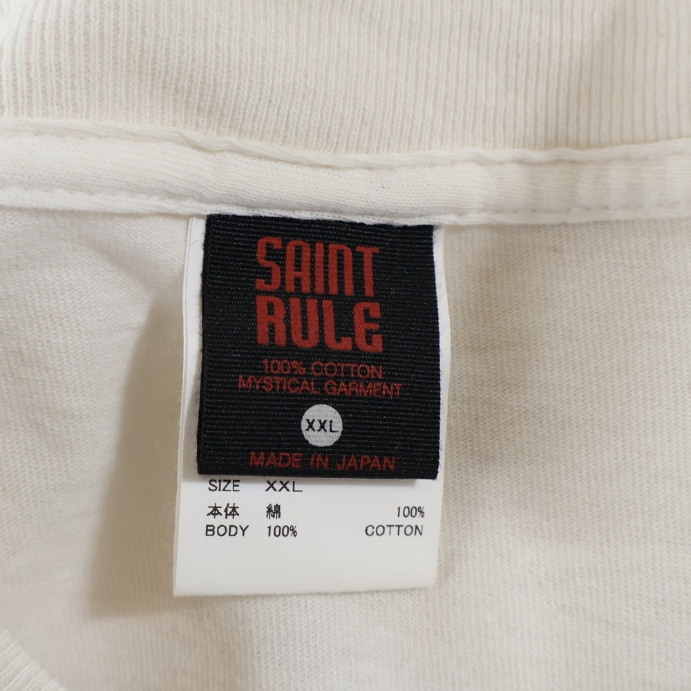 SAINT MICHAEL(セントマイケル) 25SS ×GEEKS RULE× EVANGELION EV_SS TEE ギークスルール エヴァンゲリオン劇場版 ムービープリント半袖Tシャツ ホワイト SM-HR8-0000-C13