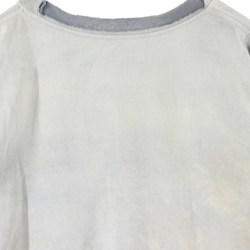 RIVINGTON roi Rebis(リヴィントンロイレビス ) GARDENER WASH T-SHIRT ガーデナー ウォッシュ加工 胸ロゴTシャツ 半袖クルーネックカットソー グレー