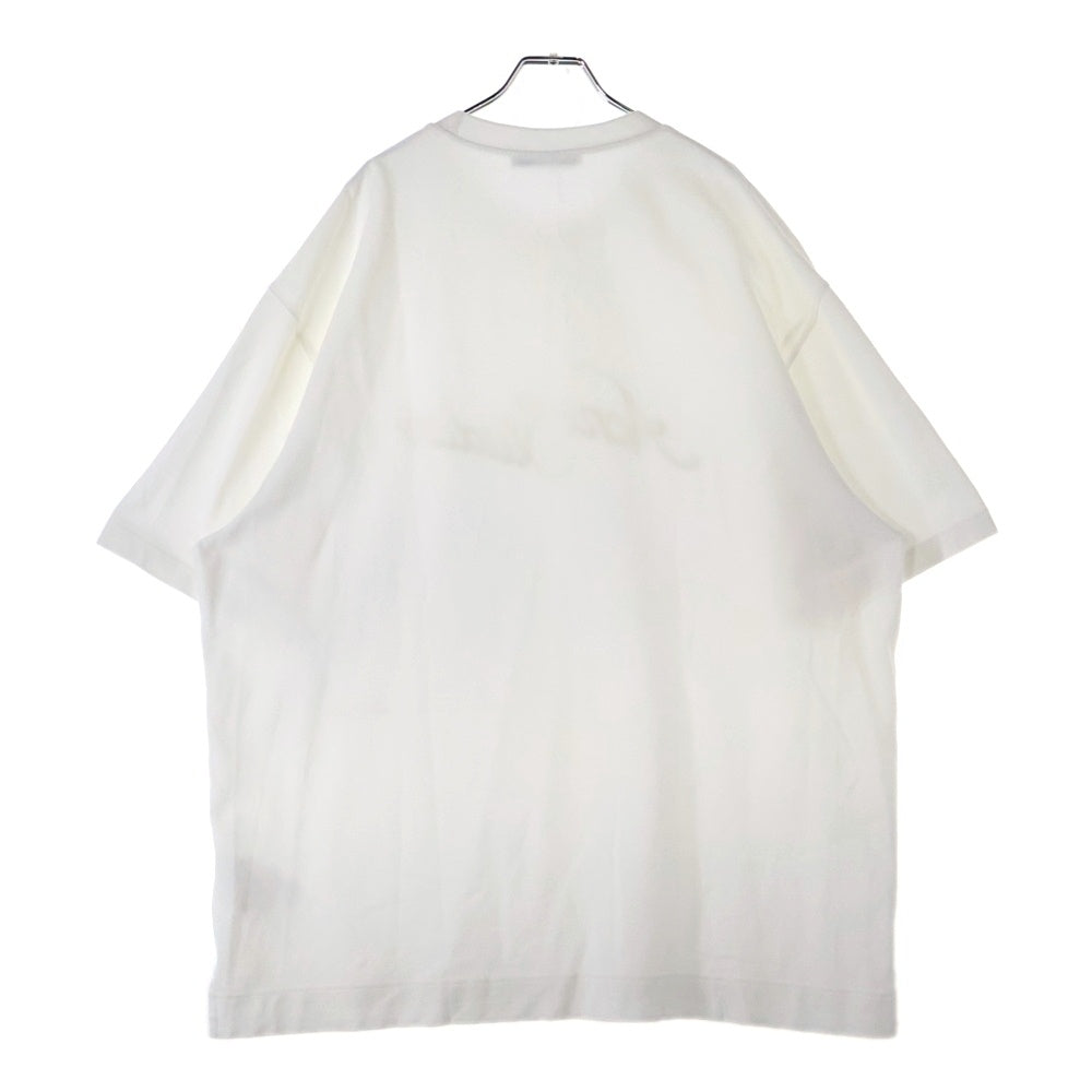 Acne Studios(アクネ ストゥディオズ) 25SS ロゴ刺繍 クルーネック 半袖Tシャツ カットソー ホワイト FN-UX-TSHI000121