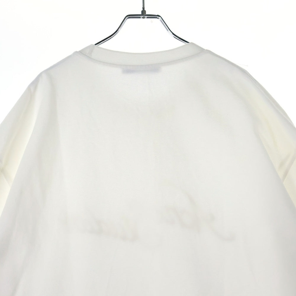 Acne Studios(アクネ ストゥディオズ) 25SS ロゴ刺繍 クルーネック 半袖Tシャツ カットソー ホワイト FN-UX-TSHI000121