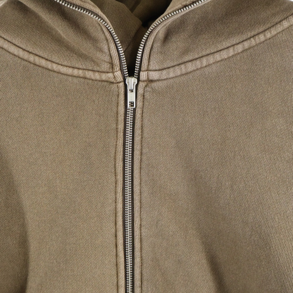 entire studios(エンタイア スタジオ) FULL ZIP WASH フルジップ ジップアップスウェットパーカー フーディー ブラウン ES2106 PO040