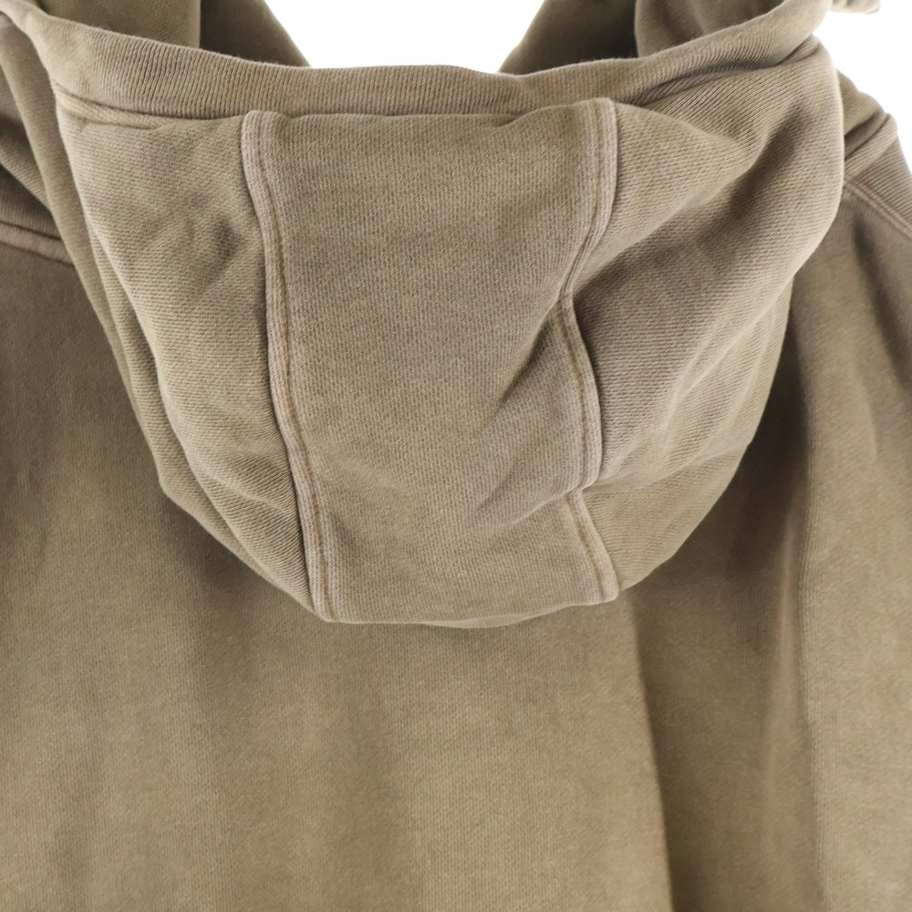 entire studios(エンタイア スタジオ) FULL ZIP WASH フルジップ ジップアップスウェットパーカー フーディー ブラウン ES2106 PO040