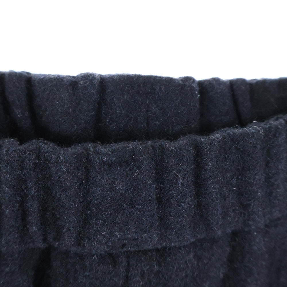 ISAMU KATAYAMA BACKLASH(イサムカタヤマバックラッシュ) ドローストリング ウール サルエル イージーパンツ ネイビー BL-2081-04