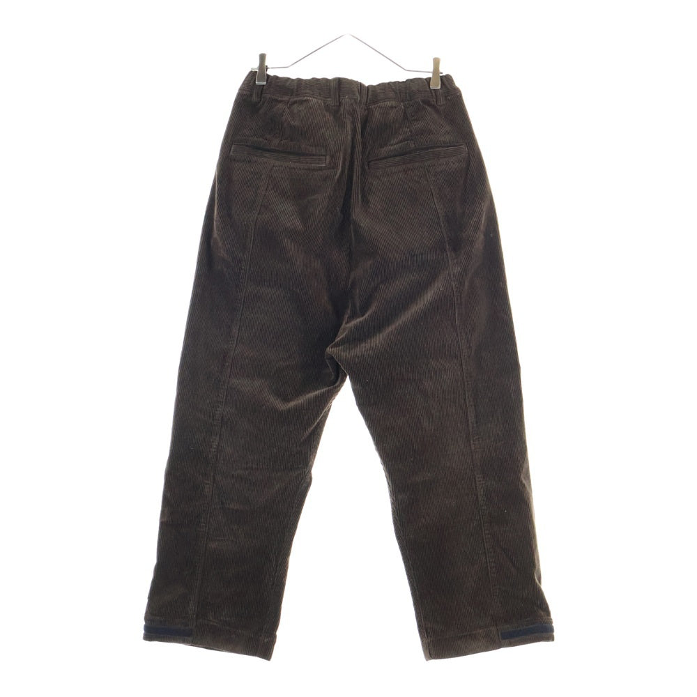 ISAMU KATAYAMA BACKLASH(イサムカタヤマバックラッシュ) CORDUROY TAPERED PANTS コーデュロイ テーパード ドローストリング パンツ ブラウン 1966-02