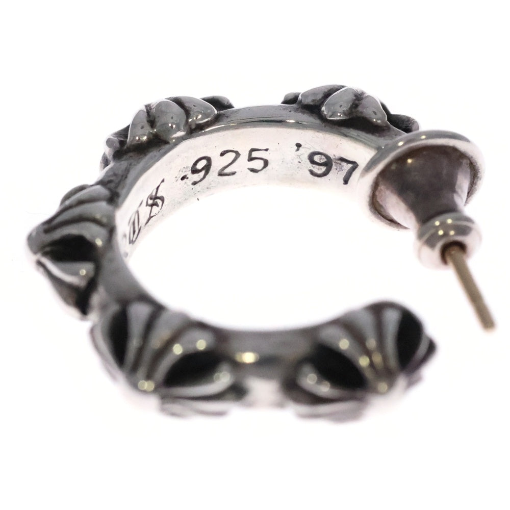 CHROME HEARTS(クロムハーツ) HOOP CROSS クロスバンド フープピアス シルバー BCA100