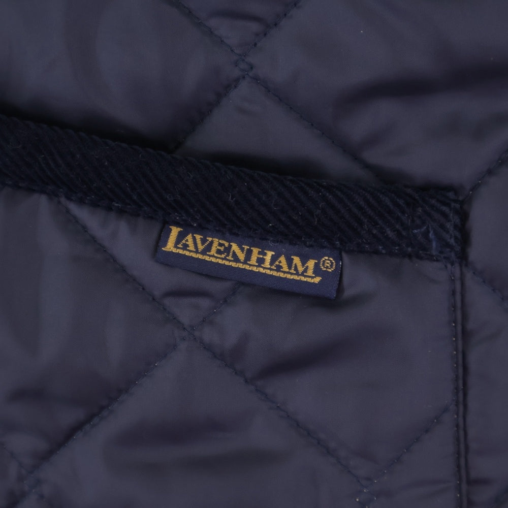LAVENHAM(ラベンハム) UK製 襟コーデュロイ キルティングジャケット ネイビー LVH-18-BP