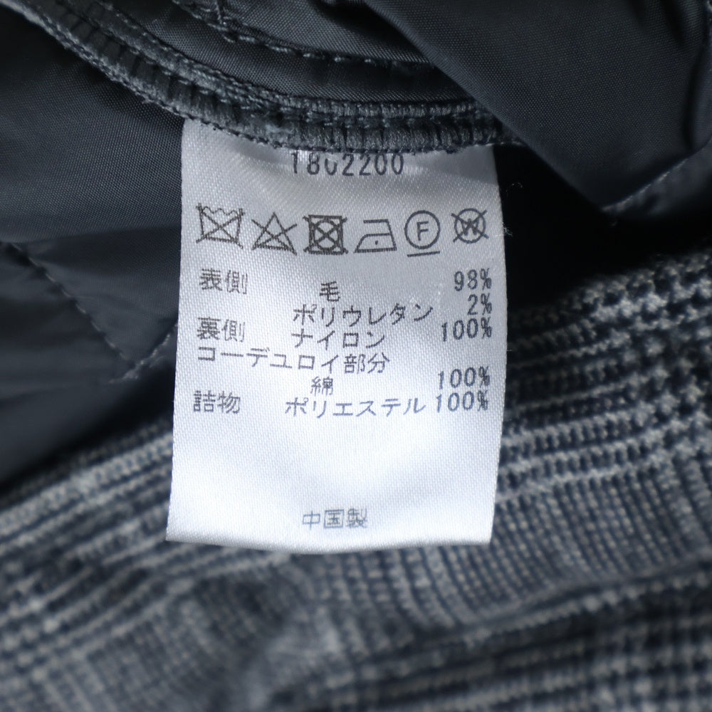 Barbour(バブアー) 18SS BEDALE ビデイル ウール キルティングジャケット コート グレー 1802200