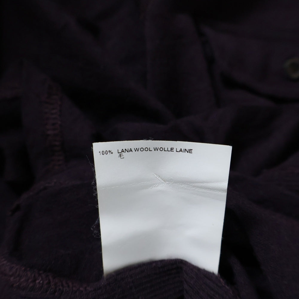 DSQUARED2(ディースクエアード) ここのえタグ 1ポケット Vネック ロングスリーブ ニットカットソー バーガンディ