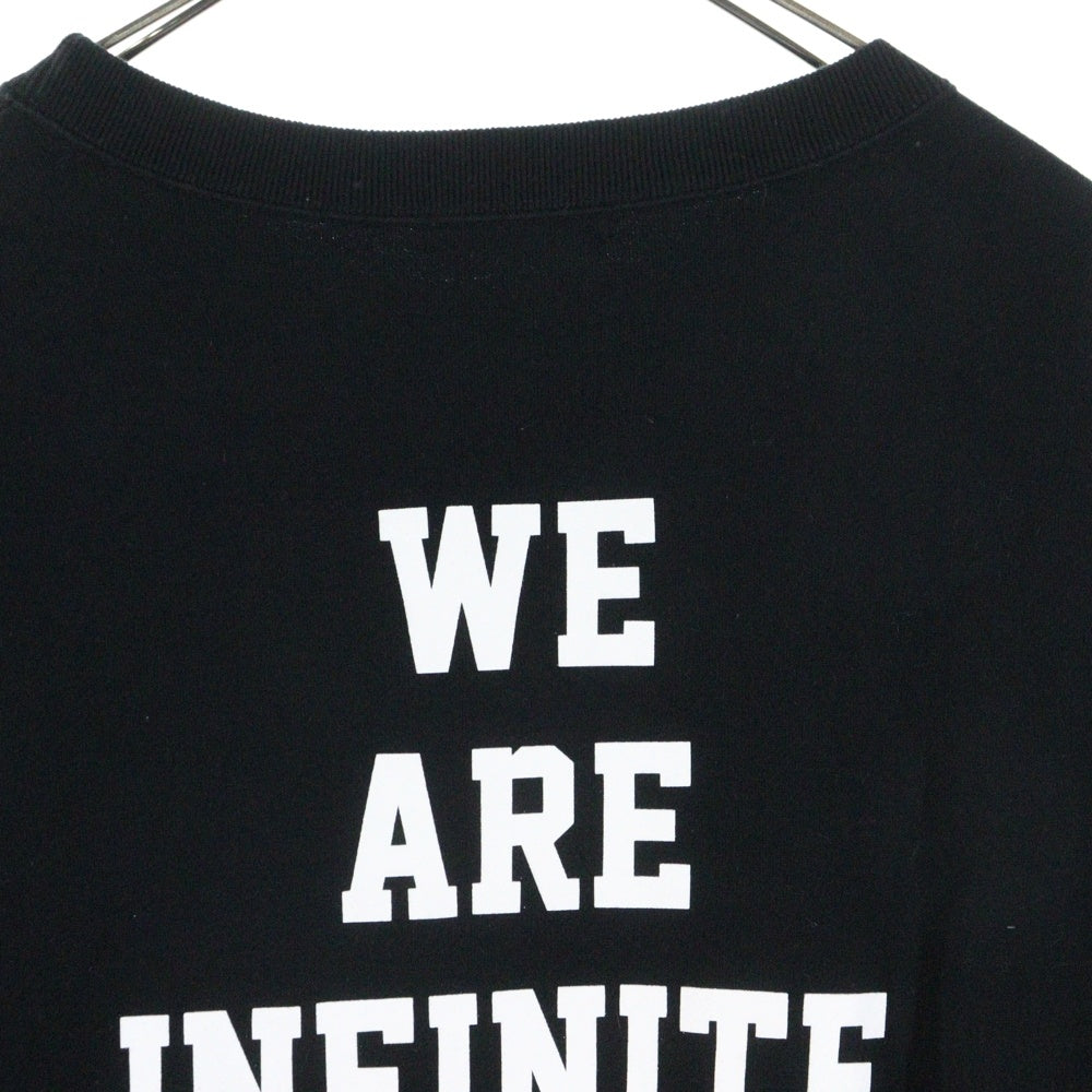 UNDERCOVER(アンダーカバー) 18AW BIG SWEAT 両面カレッジプリント オーバーサイズ プルオーバースウェットトレーナー ブラック UCV1804-4