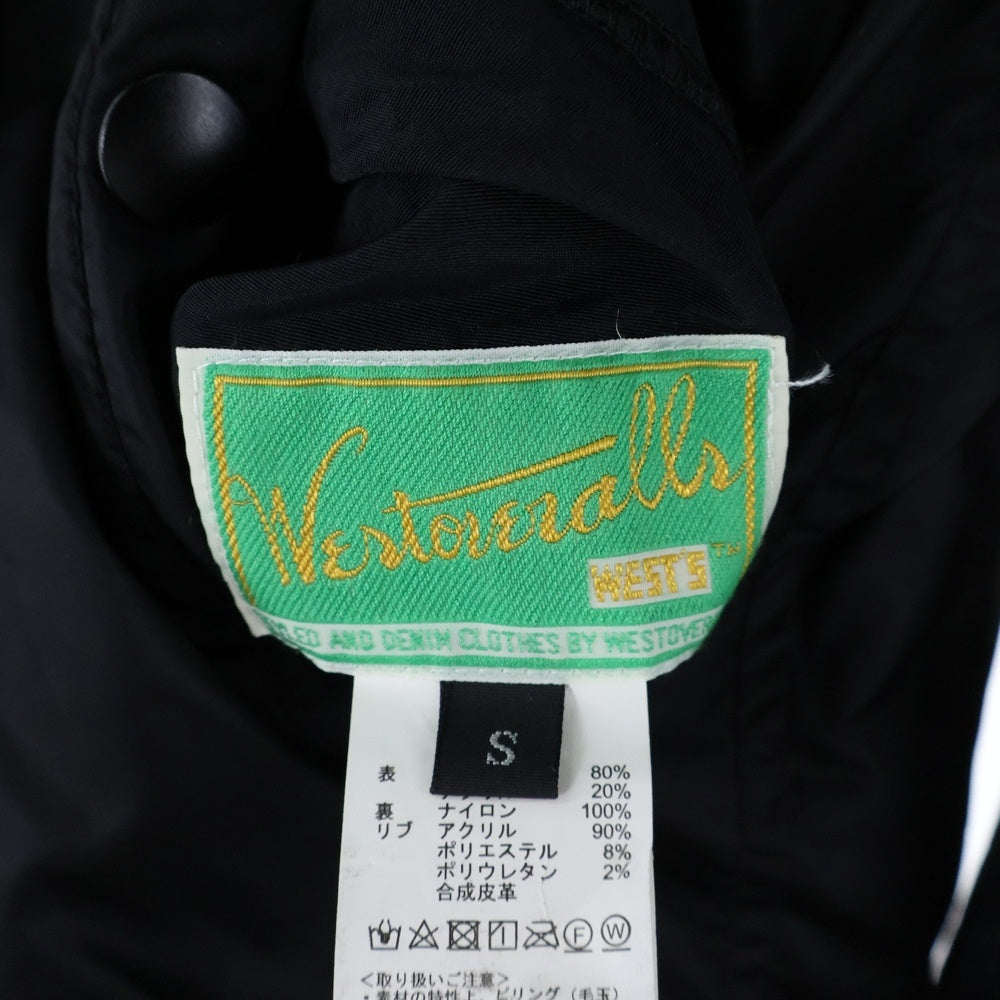 WILD THINGS(ワイルドシングス) 21AW ×WESTOVERALLS WOA RL TOP ウエストオーバーオールズ ポリアクリル フリースジャケット ブラック 21FWWT01