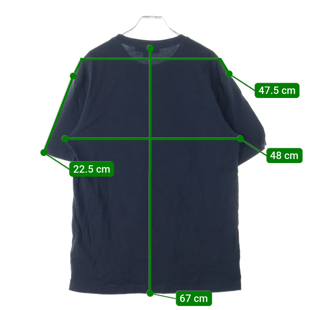 Y-3(ワイスリー) U GRAPHIC TEE ロゴプリント クルーネック 半袖Tシャツ カットソー ブラック HT4730