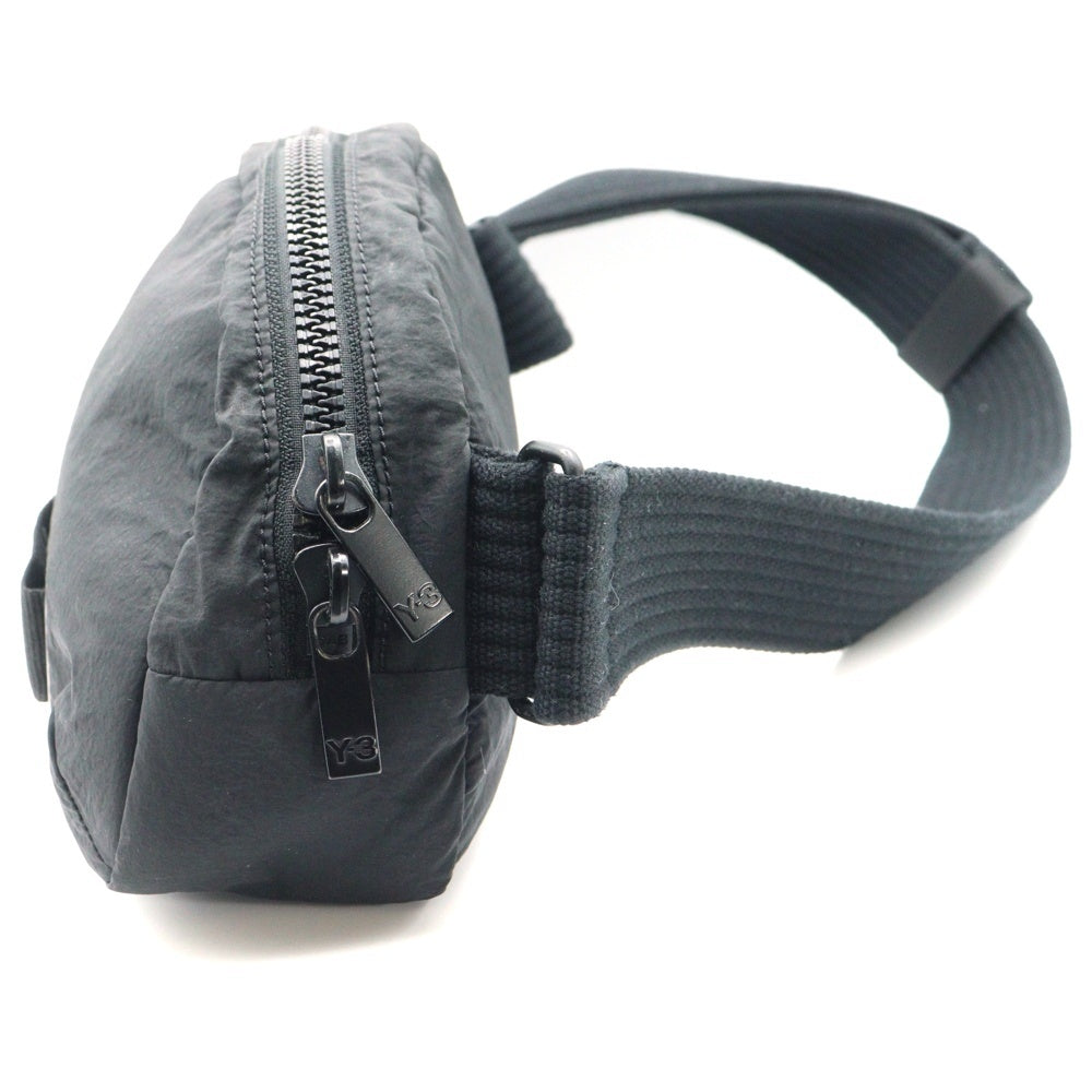 Y-3(ワイスリー) X BODY BAG ロゴ刺繍 ナイロン ボディ ショルダーバッグ ブラック H63111