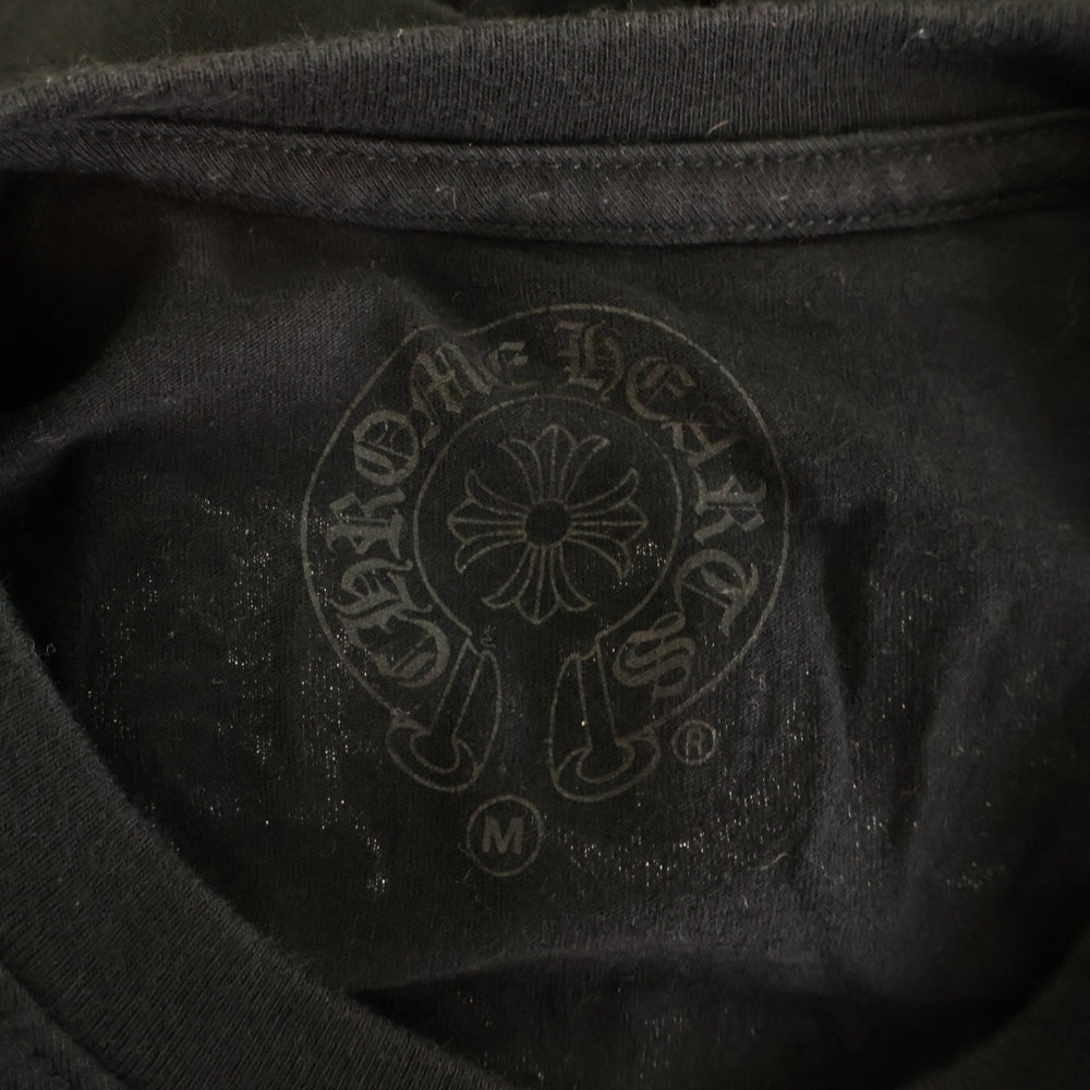 CHROME HEARTS(クロムハーツ) CH T-SHIRT スクロールラベルプリント クルーネック ポケット 半袖Tシャツ